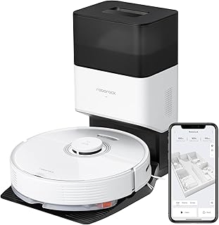 roborock Q7 Max+ Robot Vacuum and Mop with Auto-Empty Dock Pure, Hands-Free Cleaning for up to 7 Weeks, APP-Controlled Mopping, 4200Pa Suction, No-Mop&No-Go Zones, 180mins Runtime(Renewed)