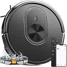 Robot Vacuum and Mop Combo, 3 in 1 Mopping Robotic Vacuum with Schedule, App/Bluetooth/Alexa, 1600Pa Max Suction, Self-Charging Robot Vacuum Cleaner, Slim, Ideal for Hard Floor, Pet Hair, Carpet