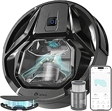 Lefant M320 Robot Vacuum and Mop Combo, 6000Pa Strong Suction Robotic Vacuum Cleaner, 240 Mins Runtime, Self-Charging, Visible 800ML Dustbin, Works with Alexa, Ideal for Pet Hair, Black