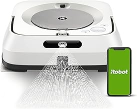 iRobot Braava Jet M6 (6110) Ultimate Robot Mop- Wi-Fi Connected, Precision Jet Spray, Smart Mapping, Works with Alexa, Ideal for Multiple Rooms, Recharges and Resumes, White, Braava M6