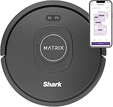 Shark RV2310 Matrix Robot Vacuum with Self-Cleaning Brushroll for Pet Hair, No Spots Missed on Carpets and Hard Floors, Precision Home Mapping, Wi-Fi Black/Silver, 0.5 Quarts