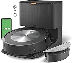 iRobot Roomba Combo j5+ Self-Emptying Robot Vacuum & Mop – Identifies and Avoids Obstacles Like Pet Waste & Cords, Empties Itself for 60 Days, Clean by Room with Smart Mapping, Alexa